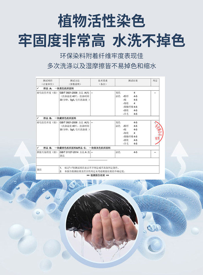 防靜電短袖POLO衫面料活性染色說明圖